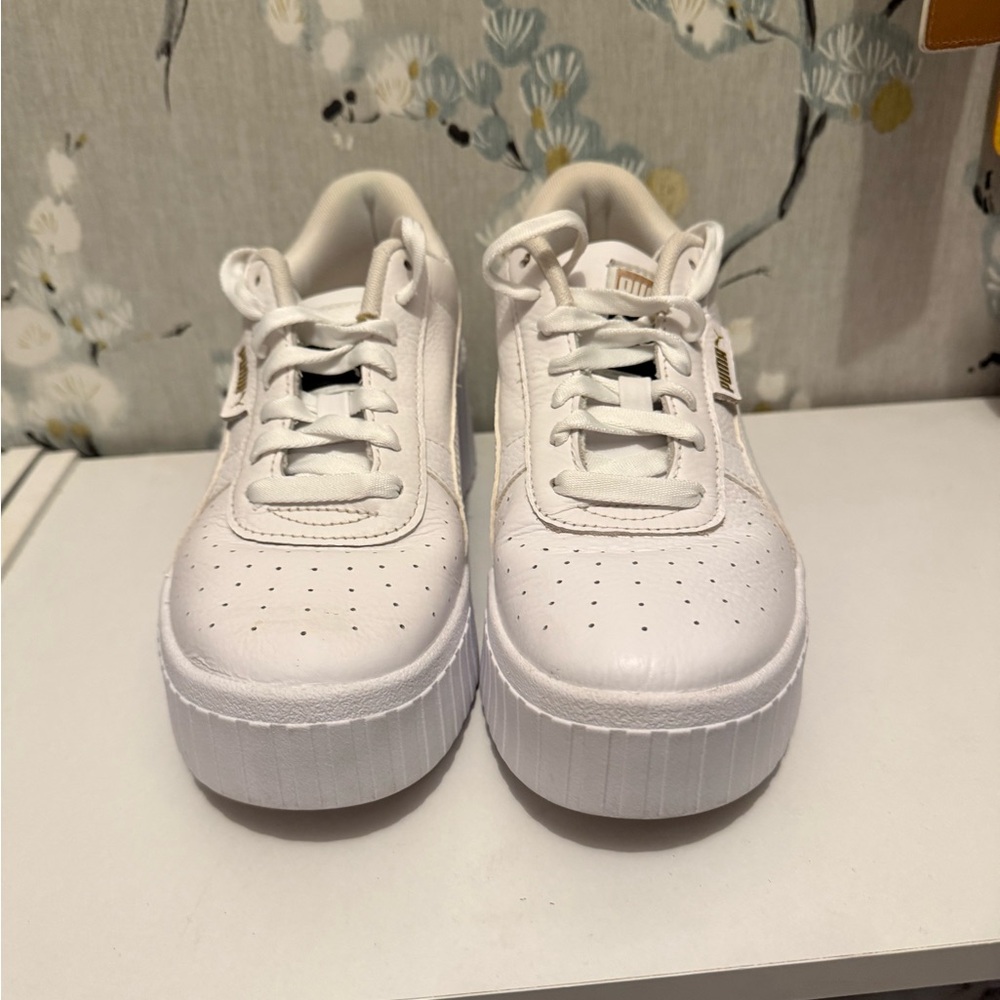 Puma Classic White Platform Sneakers